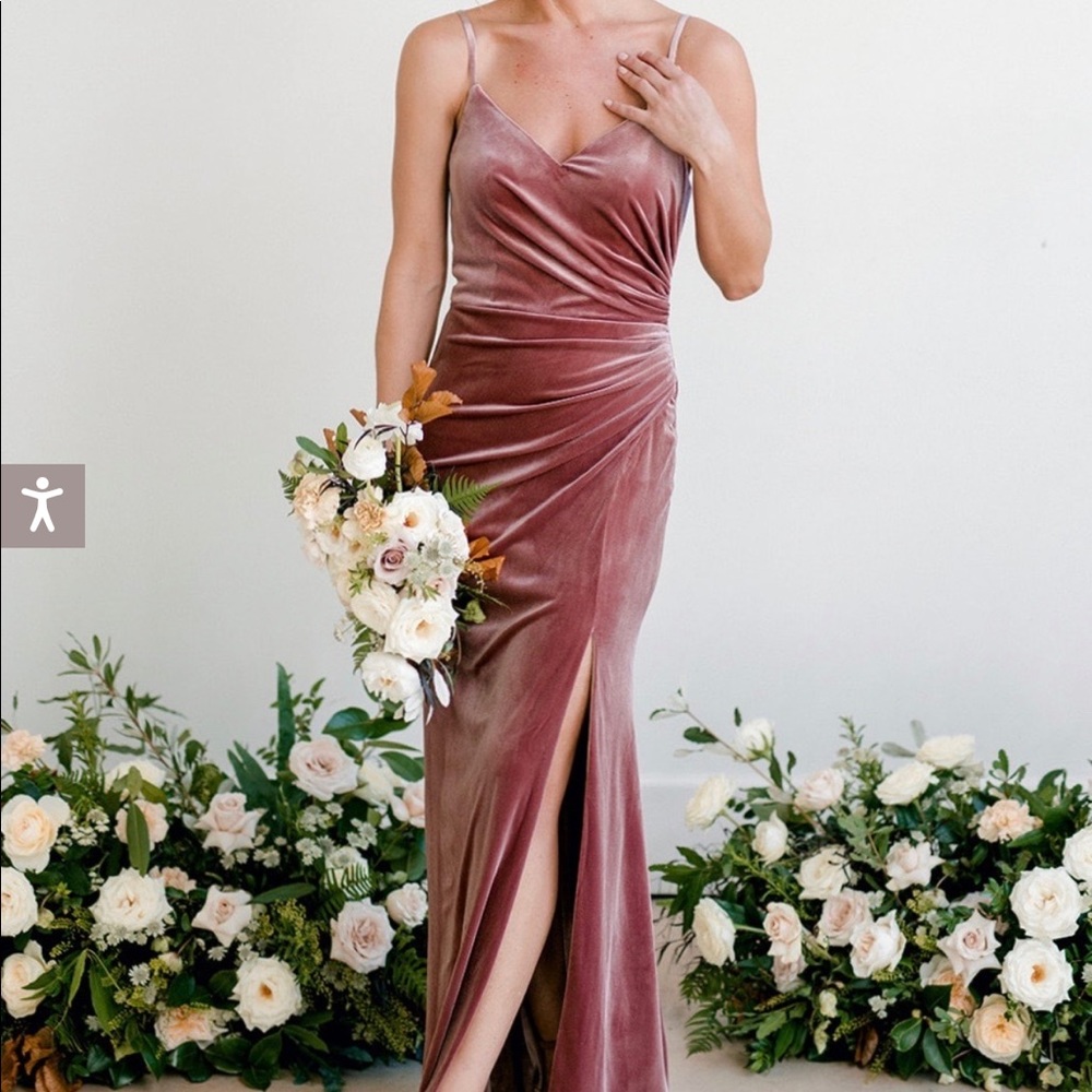 Revelry Rory Velvet Bridesmaid Dress TALL